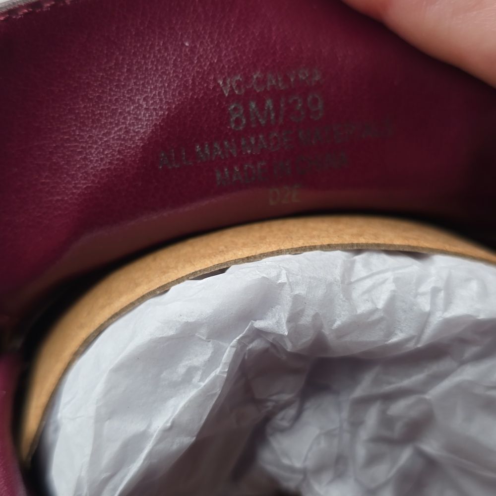 NIB Vince Camuto Calyra Slip-On Loafer Color Wineberry - Picture 7 of 9